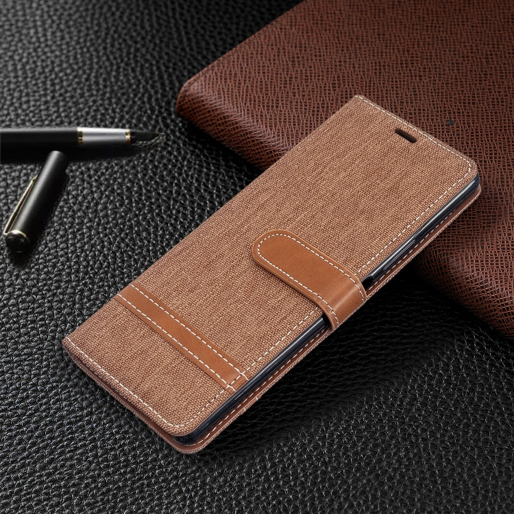 For Sony Xperia 20 Color Matching Denim Texture Horizontal Flip PU Leather Case with Holder & Card Slots & Wallet & Lanyard