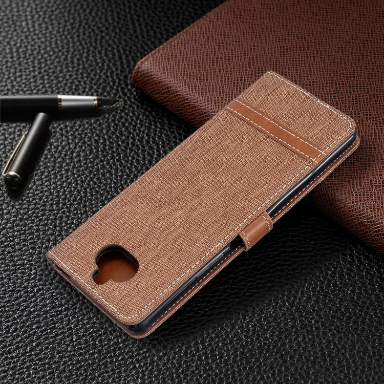 For Sony Xperia 20 Color Matching Denim Texture Horizontal Flip PU Leather Case with Holder & Card Slots & Wallet & Lanyard
