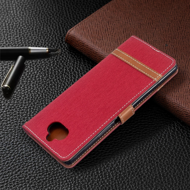 For Sony Xperia 20 Color Matching Denim Texture Horizontal Flip PU Leather Case with Holder & Card Slots & Wallet & Lanyard