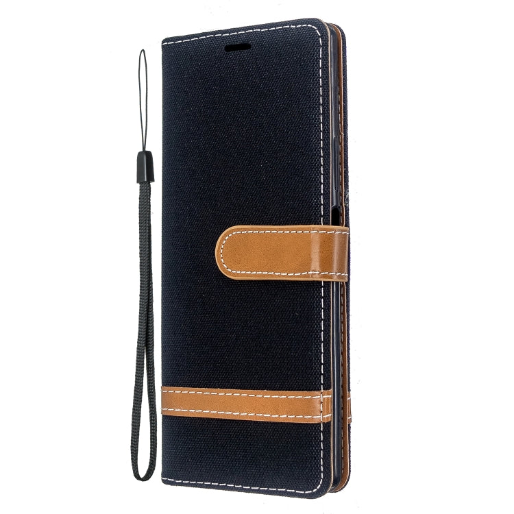 For Sony Xperia 20 Color Matching Denim Texture Horizontal Flip PU Leather Case with Holder & Card Slots & Wallet & Lanyard