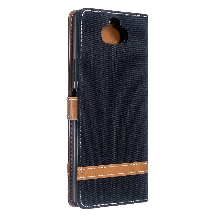 For Sony Xperia 20 Color Matching Denim Texture Horizontal Flip PU Leather Case with Holder & Card Slots & Wallet & Lanyard