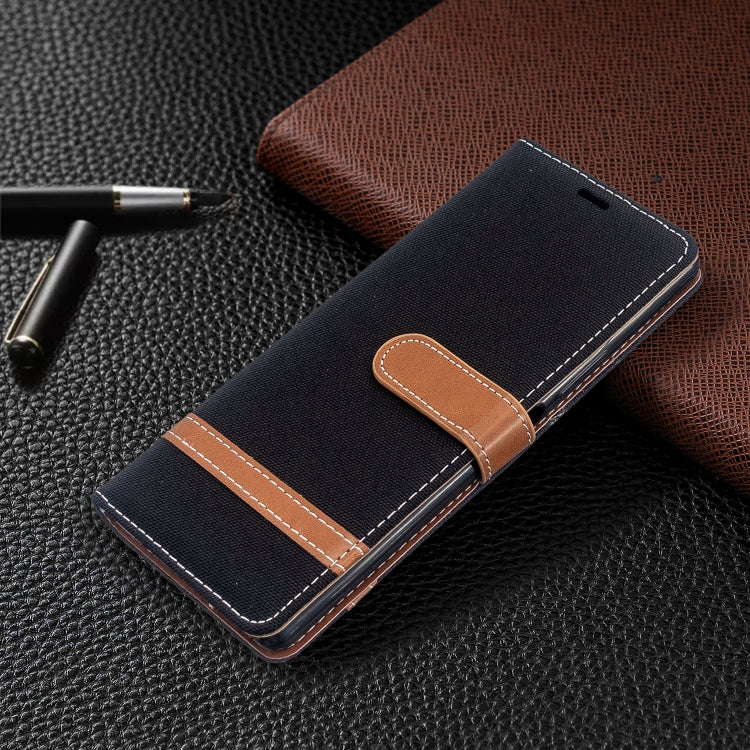 For Sony Xperia 20 Color Matching Denim Texture Horizontal Flip PU Leather Case with Holder & Card Slots & Wallet & Lanyard