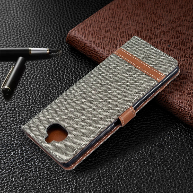 For Sony Xperia 20 Color Matching Denim Texture Horizontal Flip PU Leather Case with Holder & Card Slots & Wallet & Lanyard