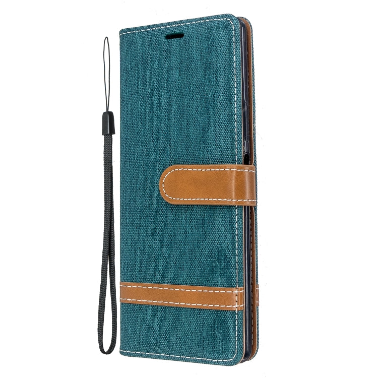 For Sony Xperia 20 Color Matching Denim Texture Horizontal Flip PU Leather Case with Holder & Card Slots & Wallet & Lanyard