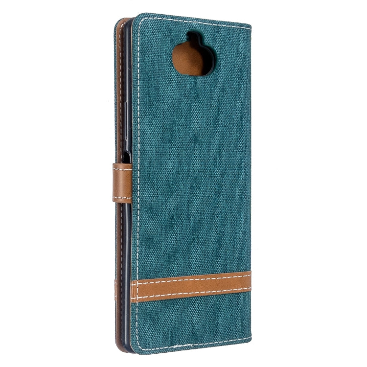 For Sony Xperia 20 Color Matching Denim Texture Horizontal Flip PU Leather Case with Holder & Card Slots & Wallet & Lanyard
