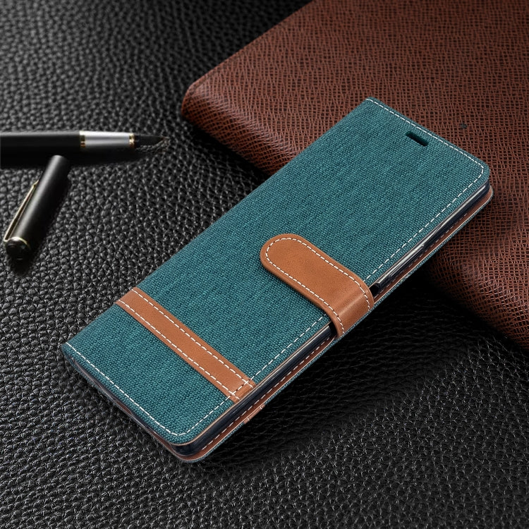 For Sony Xperia 20 Color Matching Denim Texture Horizontal Flip PU Leather Case with Holder & Card Slots & Wallet & Lanyard