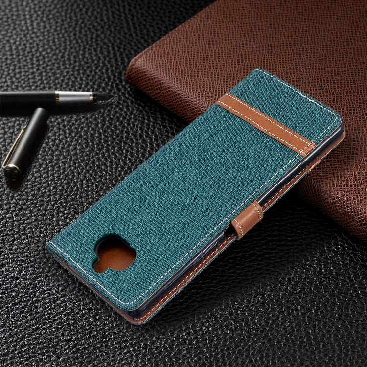 For Sony Xperia 20 Color Matching Denim Texture Horizontal Flip PU Leather Case with Holder & Card Slots & Wallet & Lanyard