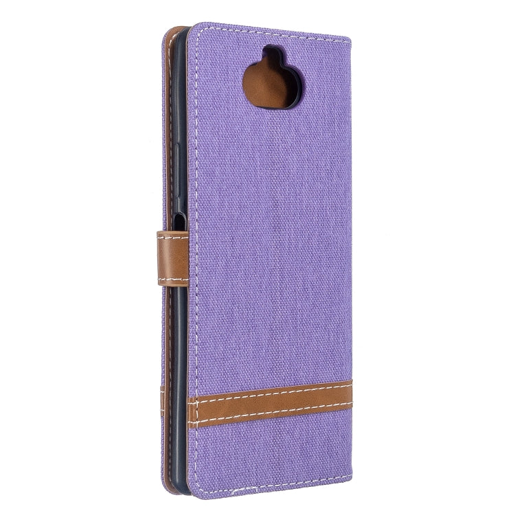 For Sony Xperia 20 Color Matching Denim Texture Horizontal Flip PU Leather Case with Holder & Card Slots & Wallet & Lanyard