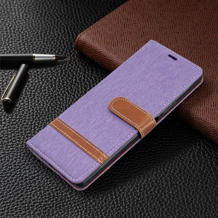 For Sony Xperia 20 Color Matching Denim Texture Horizontal Flip PU Leather Case with Holder & Card Slots & Wallet & Lanyard