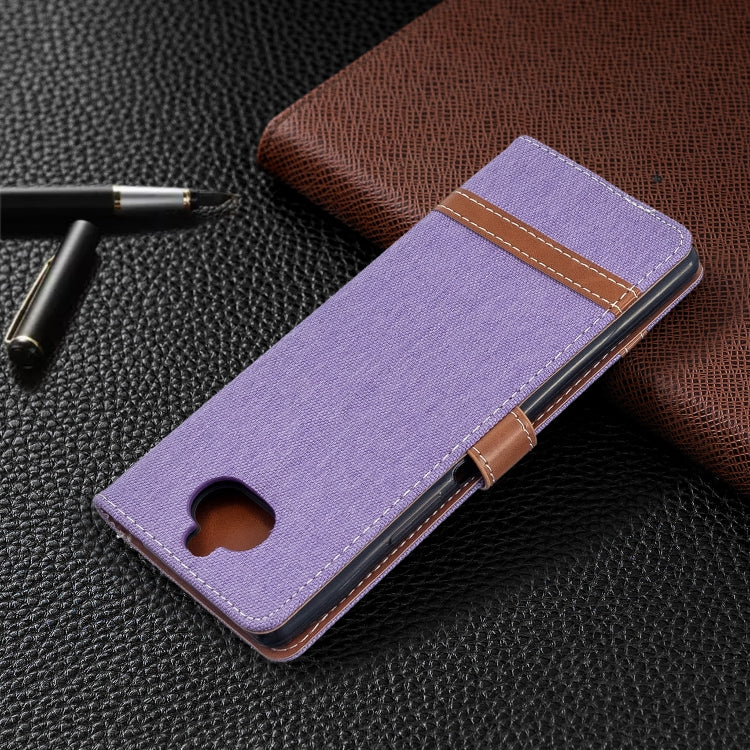 For Sony Xperia 20 Color Matching Denim Texture Horizontal Flip PU Leather Case with Holder & Card Slots & Wallet & Lanyard