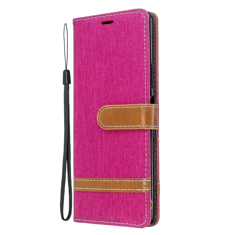 For Sony Xperia 20 Color Matching Denim Texture Horizontal Flip PU Leather Case with Holder & Card Slots & Wallet & Lanyard