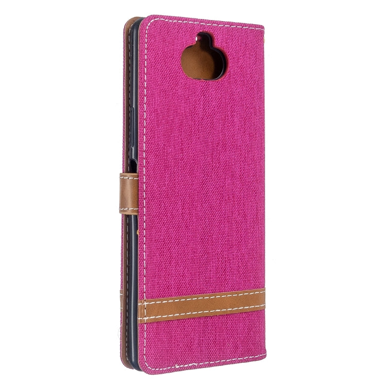 For Sony Xperia 20 Color Matching Denim Texture Horizontal Flip PU Leather Case with Holder & Card Slots & Wallet & Lanyard