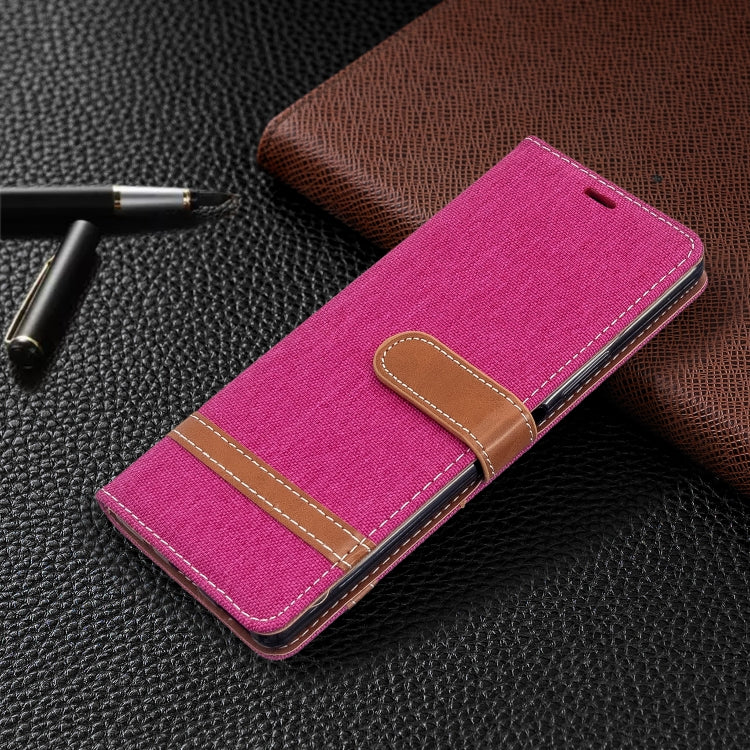 For Sony Xperia 20 Color Matching Denim Texture Horizontal Flip PU Leather Case with Holder & Card Slots & Wallet & Lanyard