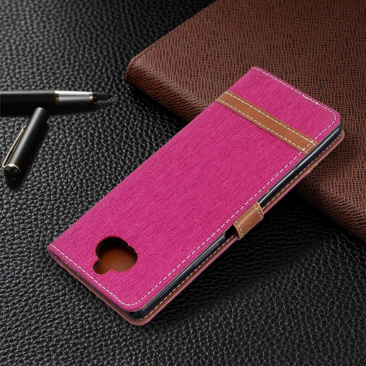 For Sony Xperia 20 Color Matching Denim Texture Horizontal Flip PU Leather Case with Holder & Card Slots & Wallet & Lanyard