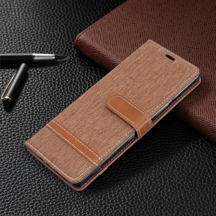 For Sony Xperia 5 / XZ5 Color Matching Denim Texture Horizontal Flip PU Leather Case with Holder & Card Slots & Wallet & Lanyard