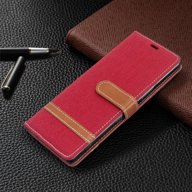 For Sony Xperia 5 / XZ5 Color Matching Denim Texture Horizontal Flip PU Leather Case with Holder & Card Slots & Wallet & Lanyard