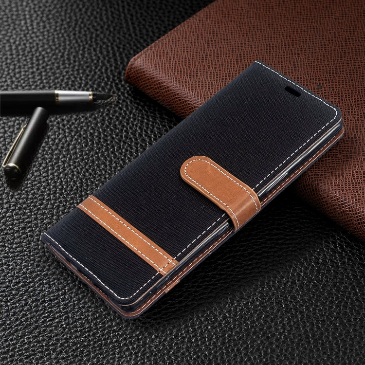 For Sony Xperia 5 / XZ5 Color Matching Denim Texture Horizontal Flip PU Leather Case with Holder & Card Slots & Wallet & Lanyard