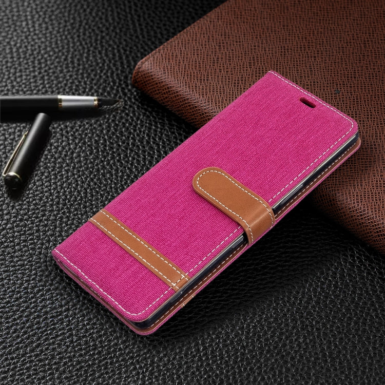 For Sony Xperia 5 / XZ5 Color Matching Denim Texture Horizontal Flip PU Leather Case with Holder & Card Slots & Wallet & Lanyard