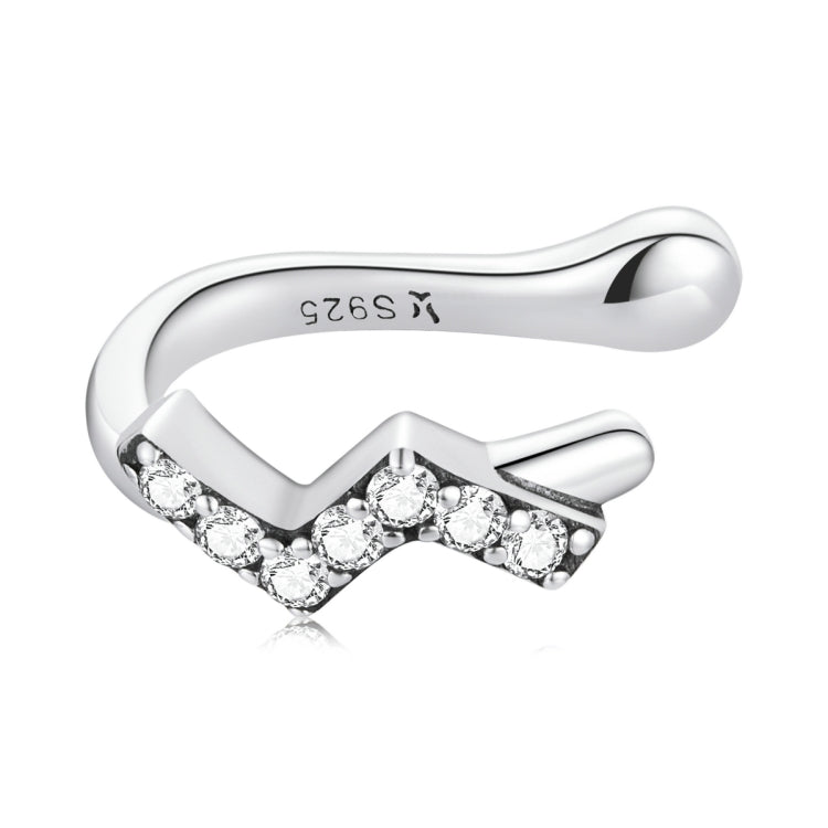 S925 Sterling Silver Lightning Zircon Ear Bone Clip Women Earrings