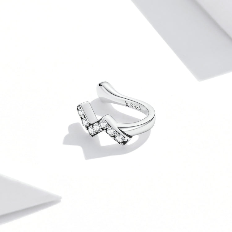 S925 Sterling Silver Lightning Zircon Ear Bone Clip Women Earrings