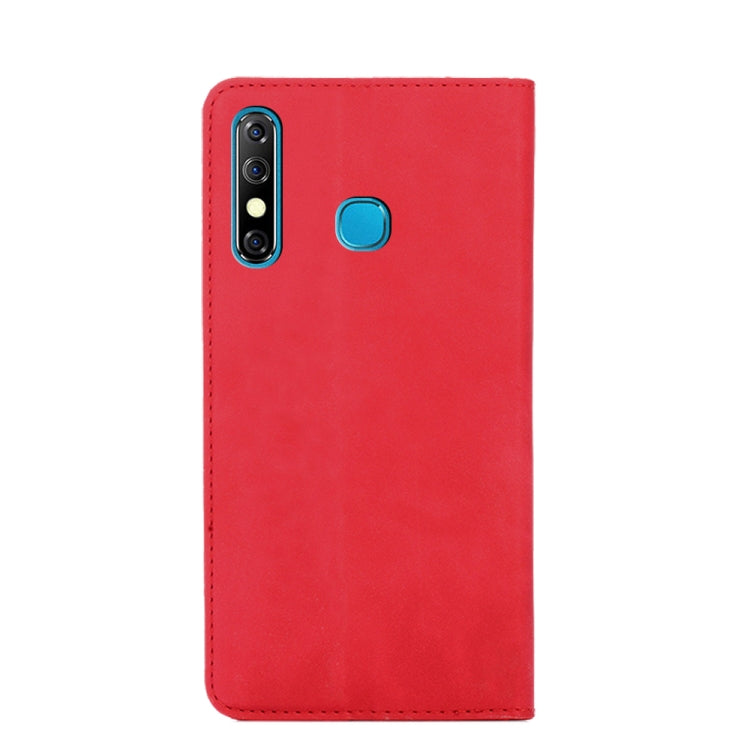 For Infinix Hot 8 / Hot 8 Lite X650 X650B / Tecon Camon 12 CC7 Sp Skin Feel Magnetic Horizontal Flip Leather Case with Holder & Card Slots