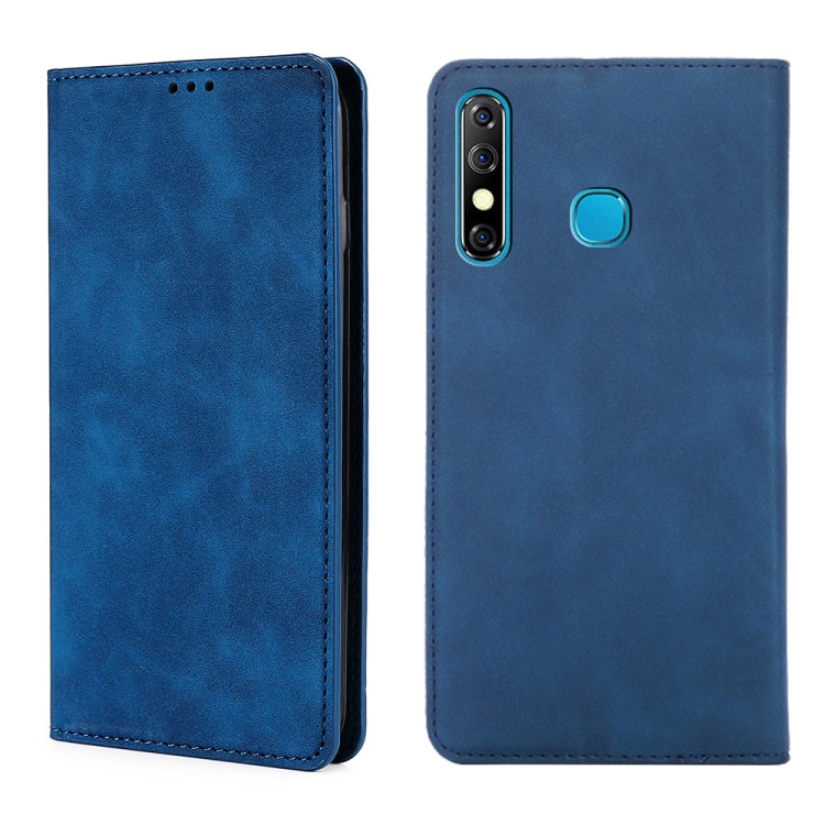 For Infinix Hot 8 / Hot 8 Lite X650 X650B / Tecon Camon 12 CC7 Sp Skin Feel Magnetic Horizontal Flip Leather Case with Holder & Card Slots