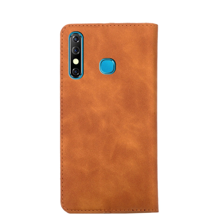 For Infinix Hot 8 / Hot 8 Lite X650 X650B / Tecon Camon 12 CC7 Sp Skin Feel Magnetic Horizontal Flip Leather Case with Holder & Card Slots