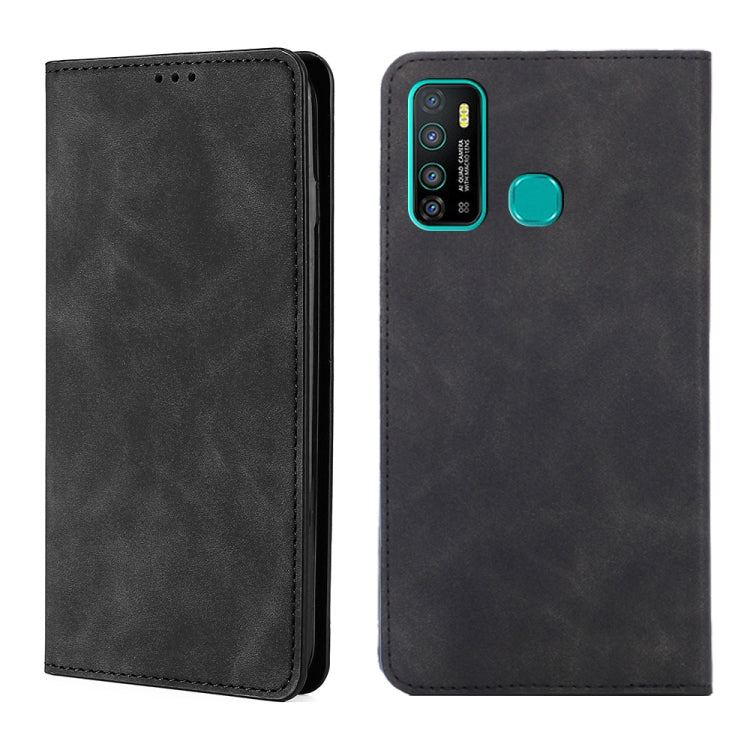 For Infinix Hot 9 / Note 7 Lite X655C Skin Feel Magnetic Horizontal Flip Leather Case with Holder & Card Slots