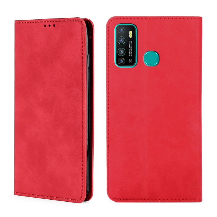 For Infinix Hot 9 / Note 7 Lite X655C Skin Feel Magnetic Horizontal Flip Leather Case with Holder & Card Slots