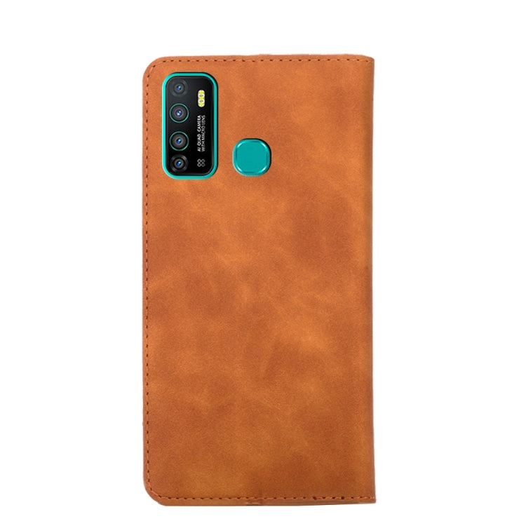 For Infinix Hot 9 / Note 7 Lite X655C Skin Feel Magnetic Horizontal Flip Leather Case with Holder & Card Slots