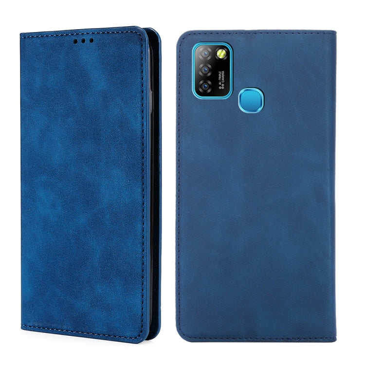 For Infinix Hot 10 Lite / Smart 5 X657 Skin Feel Magnetic Horizontal Flip Leather Case with Holder & Card Slots