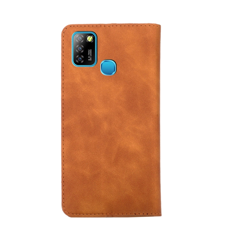 For Infinix Hot 10 Lite / Smart 5 X657 Skin Feel Magnetic Horizontal Flip Leather Case with Holder & Card Slots