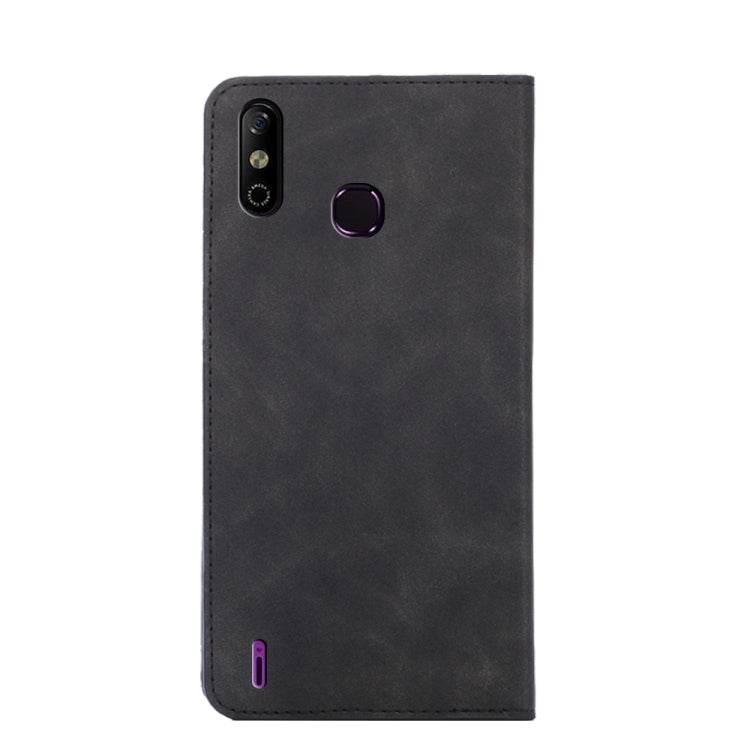 For Infinix Smart 4 X653 Skin Feel Magnetic Horizontal Flip Leather Case with Holder & Card Slots