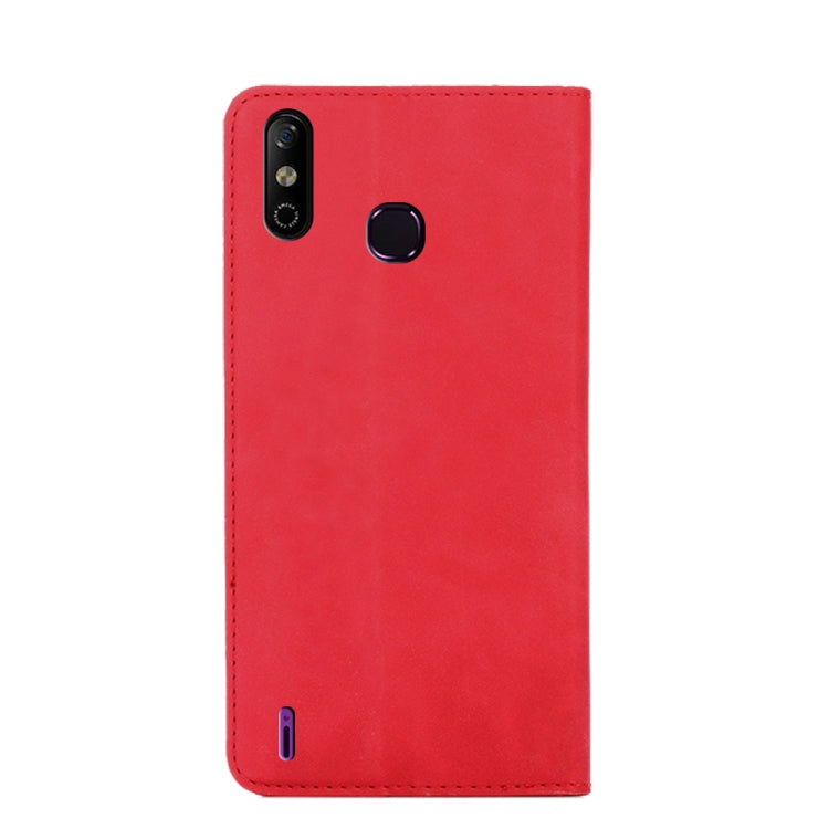 For Infinix Smart 4 X653 Skin Feel Magnetic Horizontal Flip Leather Case with Holder & Card Slots