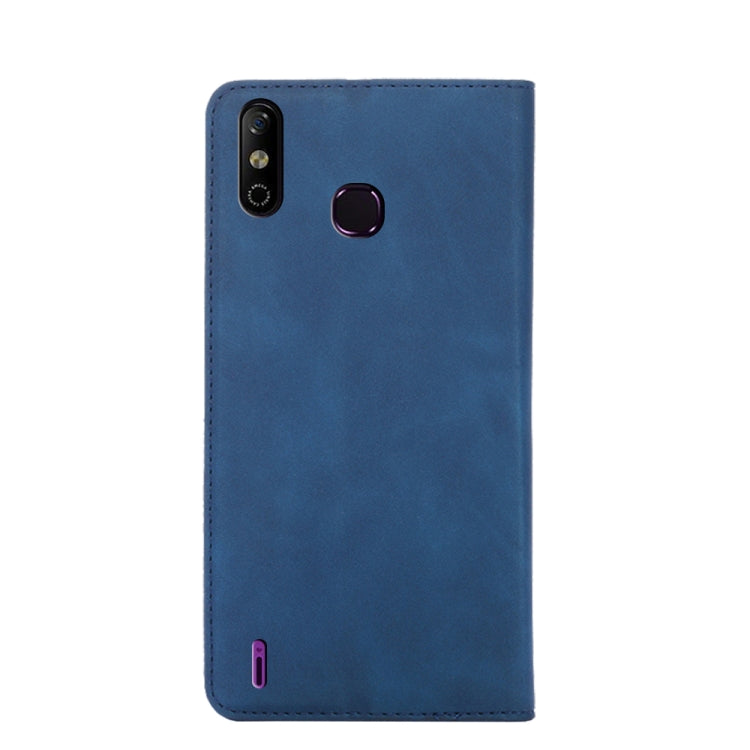 For Infinix Smart 4 X653 Skin Feel Magnetic Horizontal Flip Leather Case with Holder & Card Slots