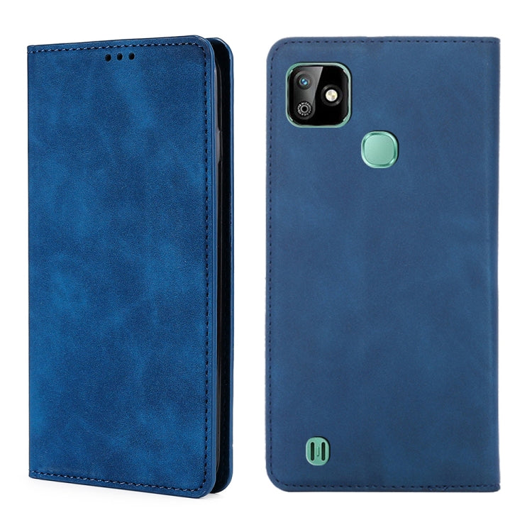 For Infinix Smart HD 2021 X612 Skin Feel Magnetic Horizontal Flip Leather Case with Holder & Card Slots