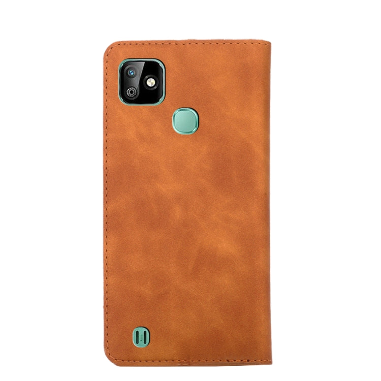 For Infinix Smart HD 2021 X612 Skin Feel Magnetic Horizontal Flip Leather Case with Holder & Card Slots