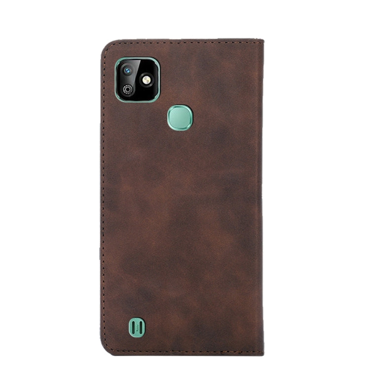 For Infinix Smart HD 2021 X612 Skin Feel Magnetic Horizontal Flip Leather Case with Holder & Card Slots