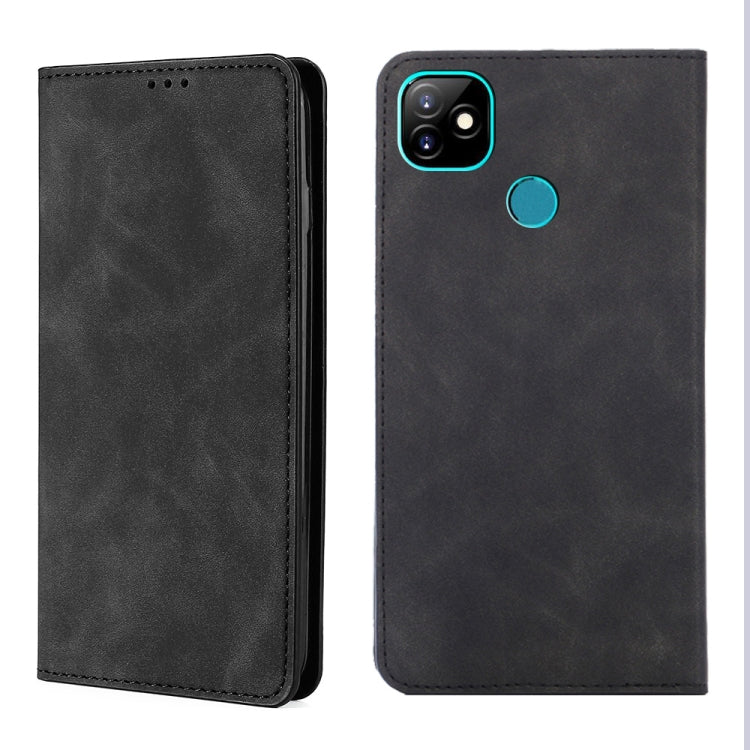 For Infinix Itel Vision 1 Skin Feel Magnetic Horizontal Flip Leather Case with Holder & Card Slots