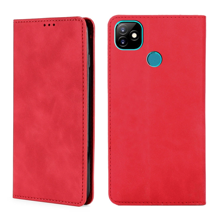 For Infinix Itel Vision 1 Skin Feel Magnetic Horizontal Flip Leather Case with Holder & Card Slots