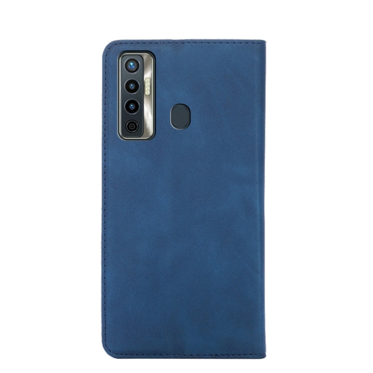 For Tecno Camon 17 Skin Feel Magnetic Horizontal Flip Leather Case with Holder & Card Slots
