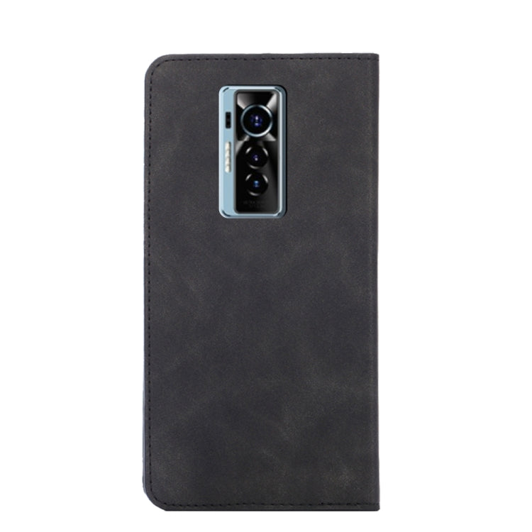 For Tecno Phantom X Skin Feel Magnetic Horizontal Flip Leather Case with Holder & Card Slots