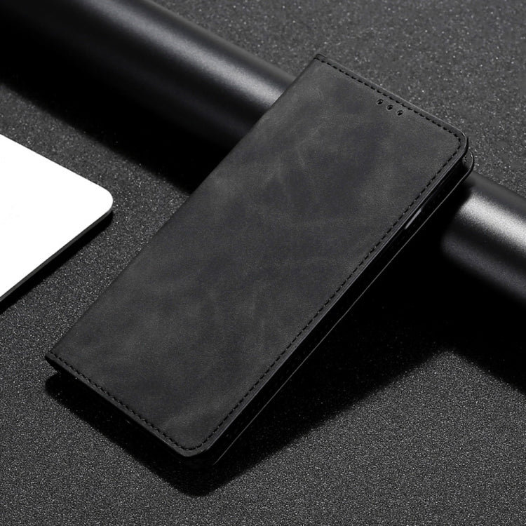 For Tecno Phantom X Skin Feel Magnetic Horizontal Flip Leather Case with Holder & Card Slots