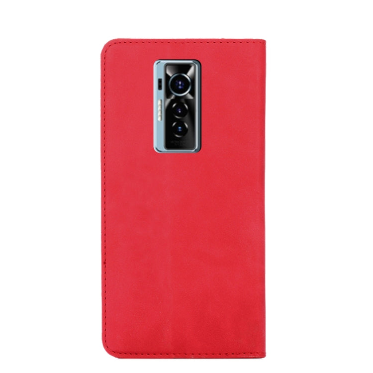 For Tecno Phantom X Skin Feel Magnetic Horizontal Flip Leather Case with Holder & Card Slots