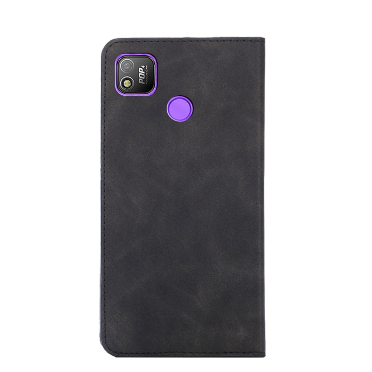 For Infinix Tecno Pop 4 Skin Feel Magnetic Horizontal Flip Leather Case with Holder & Card Slots