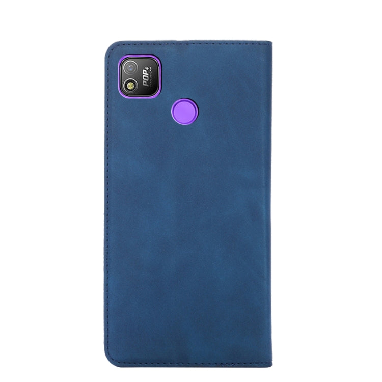 For Infinix Tecno Pop 4 Skin Feel Magnetic Horizontal Flip Leather Case with Holder & Card Slots
