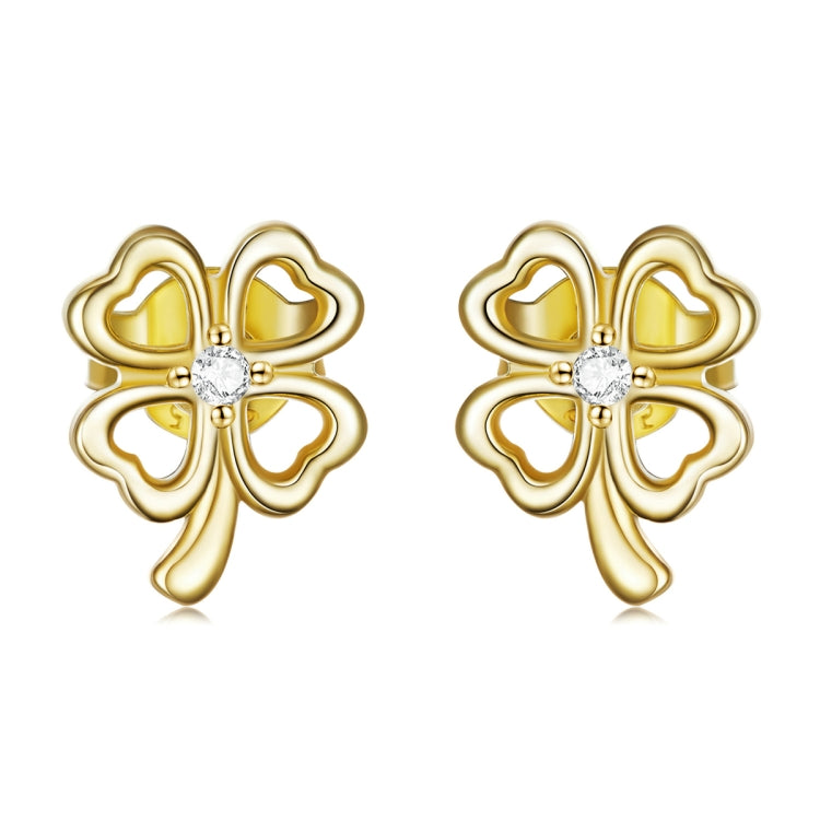 S925 Sterling Silver Lucky Clover Women Earrings