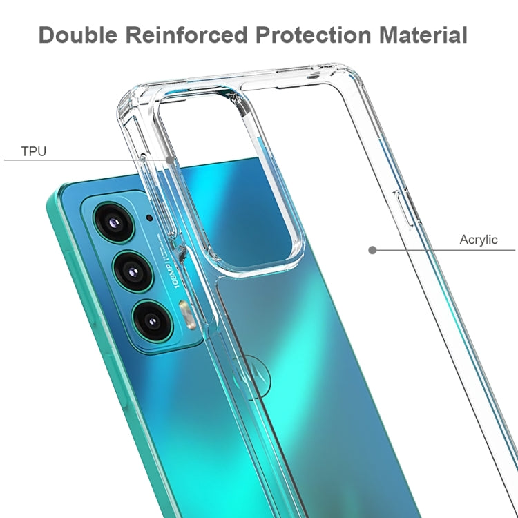 For Motorola Edge 20 Shockproof Scratchproof TPU + Acrylic Protective Case
