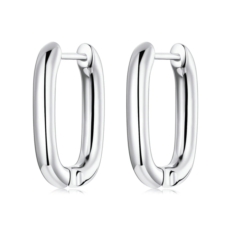 Platinum Plated Simple Ear Buckle Women Earrings