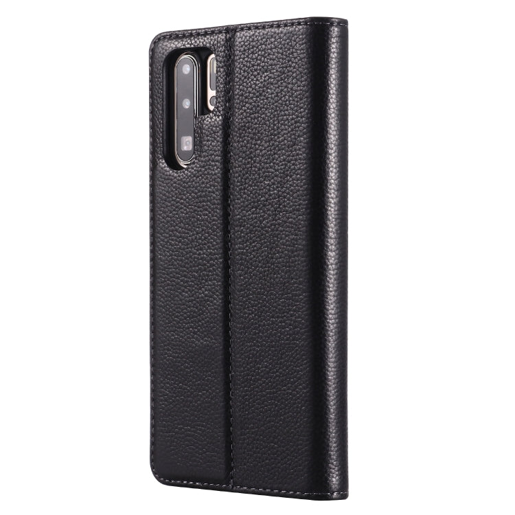 For Huawei P30 Pro GEBEI Top-grain Leather Horizontal Flip Protective Case with Holder & Card Slots